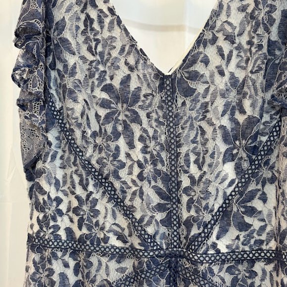 NWT Taylor Women's Ruffle Sleeve V-Neck Lace Dress - Women's Plus 22W - Picture 4 of 6